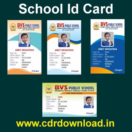 School ID Card CDR File Download